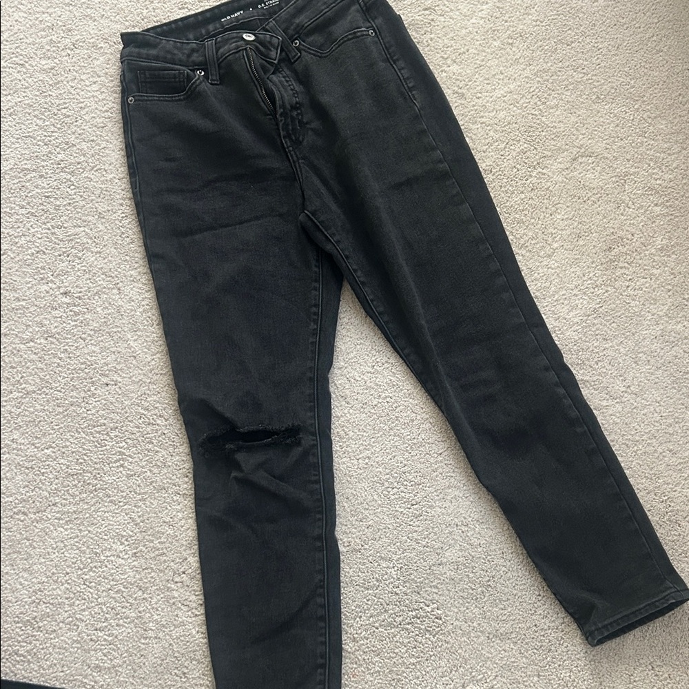 Old Navy Charcoal O.G. Straight Jeans